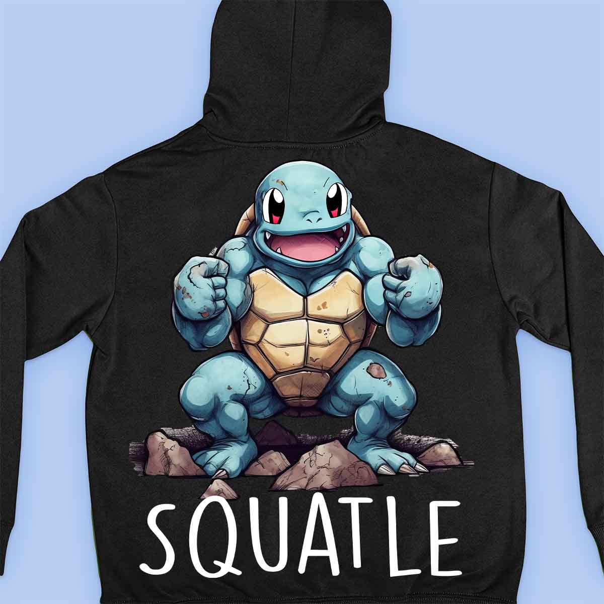 Squatle Premium Hoodie Unisex Backprint PumpLove