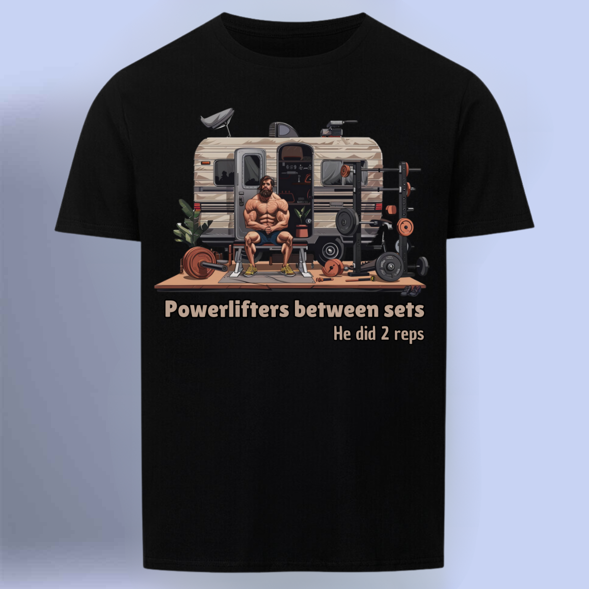 Powerlifter - Premium Shirt Unisex front print