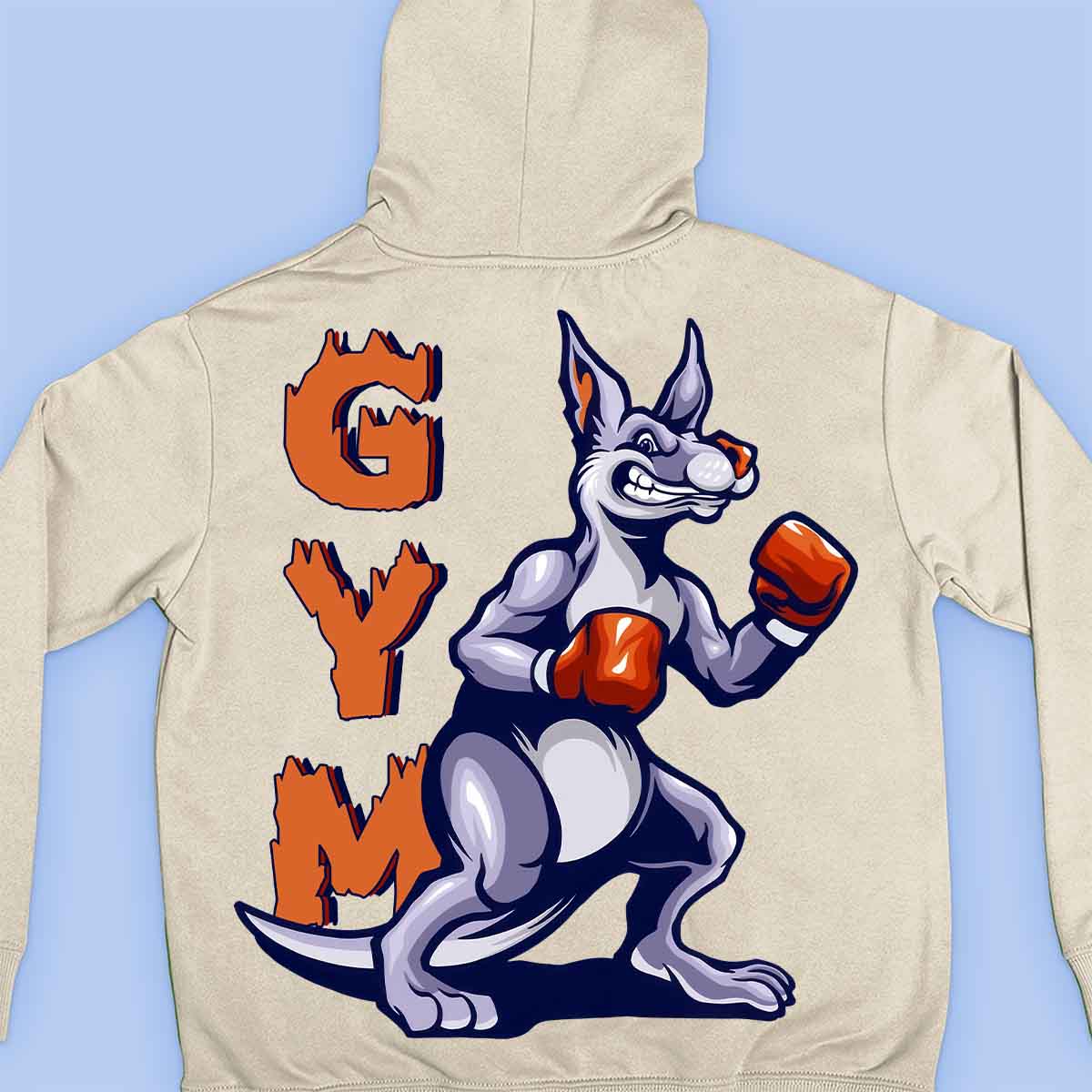 Gym Kangaroo - Premium Hoodie Unisex Backprint