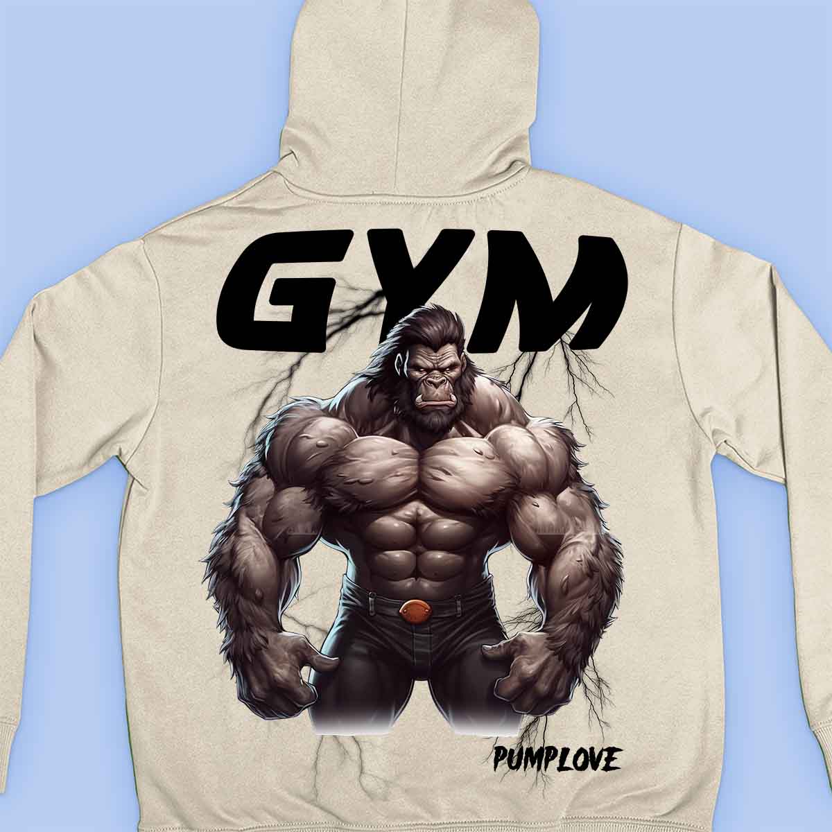 Gym Gorilla - Premium Hoodie Unisex Backprint