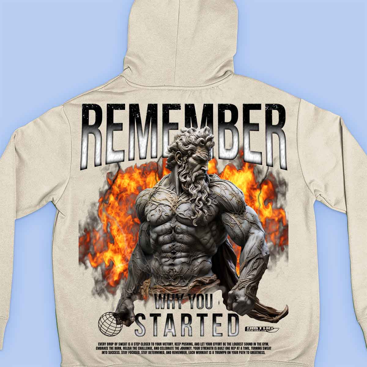 Remember Why - Premium Hoodie Unisex Backprint